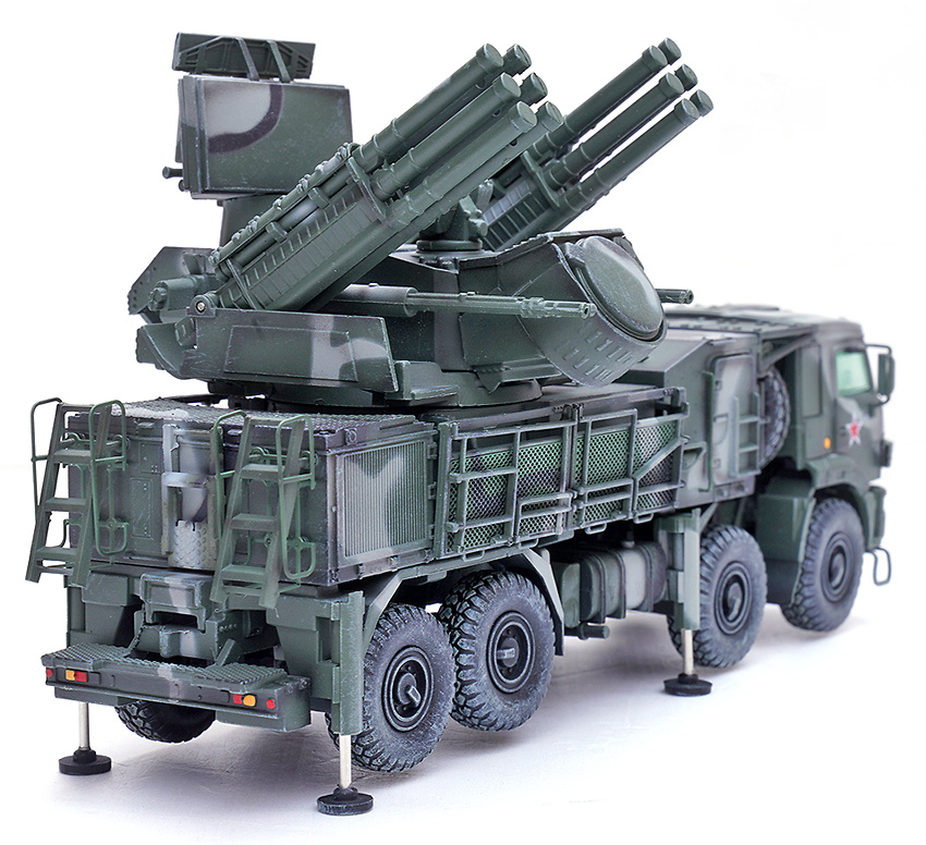 Pantsir S1 96K6, Camuflaje tricolor, Fuerza de Defensa Aérea, Ejército Ruso, 1:72, Panzerkampf 