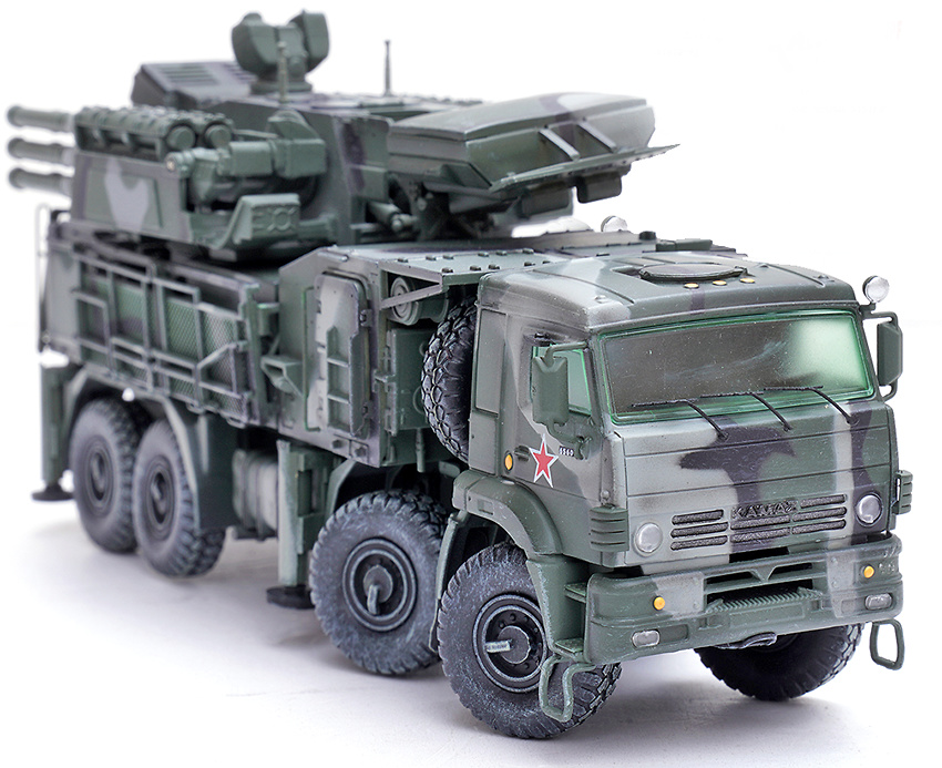 Pantsir S1 96K6, Camuflaje tricolor, Fuerza de Defensa Aérea, Ejército Ruso, 1:72, Panzerkampf 