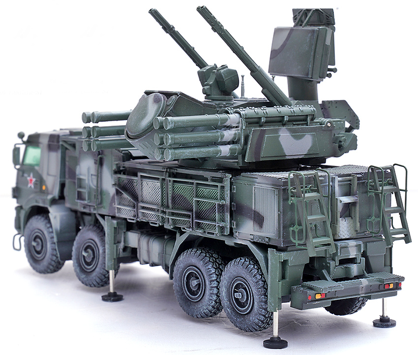 Pantsir S1 96K6, Camuflaje tricolor, Fuerza de Defensa Aérea, Ejército Ruso, 1:72, Panzerkampf 