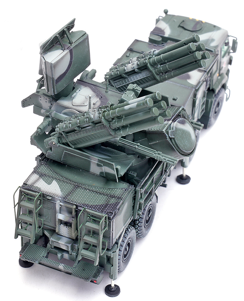 Pantsir S1 96K6, Camuflaje tricolor, Fuerza de Defensa Aérea, Ejército Ruso, 1:72, Panzerkampf 