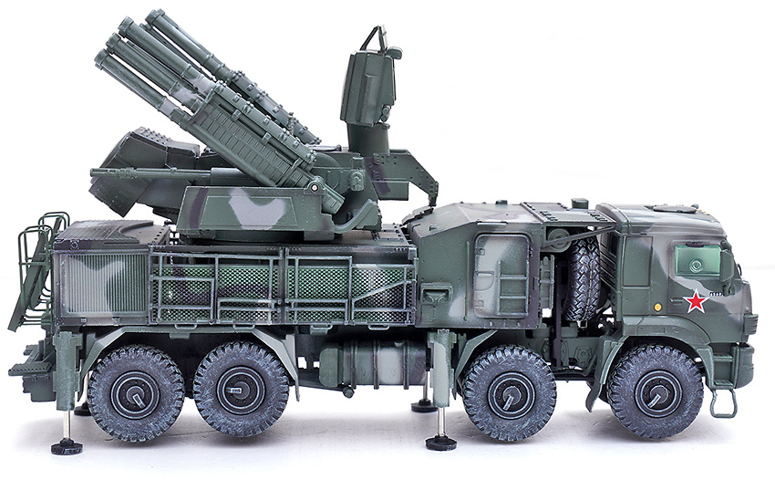 Pantsir S1 96K6, Camuflaje tricolor, Fuerza de Defensa Aérea, Ejército Ruso, 1:72, Panzerkampf 