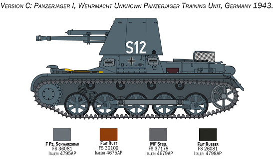 Panzerjäger I, Alemania, 2ª Guerra Mundial, 1:35, Italeri 