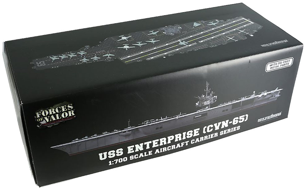 Portaaviones USS Enterprise CVN-65, Mar Mediterráneo, 2001, 1:700, Forces of Valor 