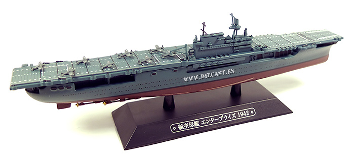 Portaaviones norteamericano USS Enterprise, 1942, 1:1100, Eaglemoss 