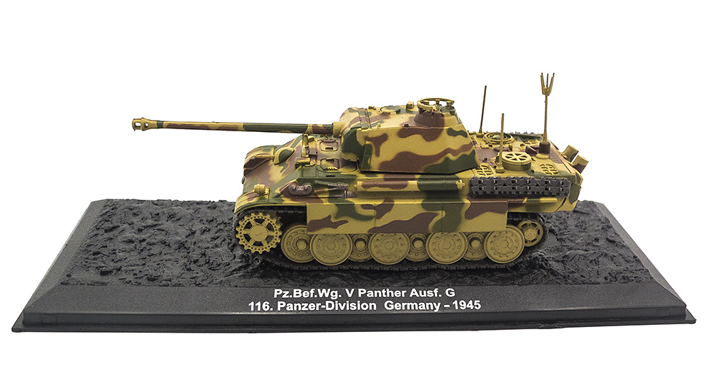 Pz.Bef.Wg. V Panther Ausf. G, 116. Panzer-Division, Alemania, 1945, 1:72, Altaya 