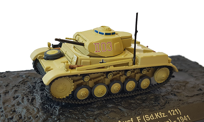 Pz.Kpfw II Ausf.F (Sd.Kfz.121) 21.Pz.Div., Gambur, Libia, 1941, 1:72, Altaya 