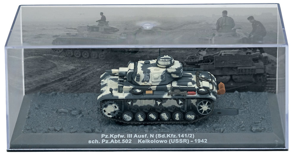 Pz.Kpfw. III Ausf. N (Sd.Kfz.141/2) sch. Pz.Abt.502 Kelkolowo (USSR), 1944, 1:72, Altaya 