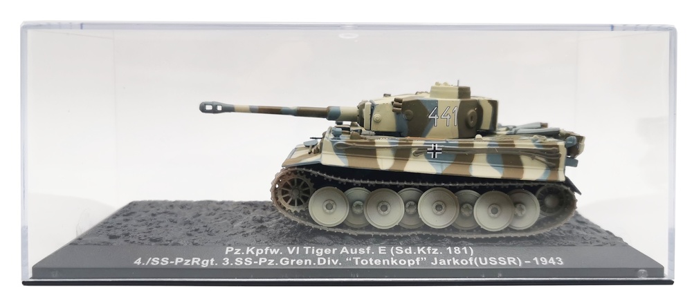 Pz.Kpfw. Tiger VI Ausf.E 4./SS Pz Rgt 3.SS Pz Green Div. Totenkopf Jarkof 1943, 1:72, Altaya 