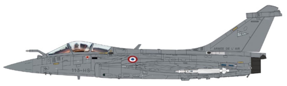 Rafale C, Armee de l'Air EC 1/7 Provence, 113-HS, Kandahar, Afganistán, 2010, 1:72, Hobby Master 