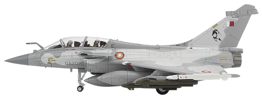 Rafale DQ, Fuerza Aérea de Catar, Ala 6, Al Adiyat, QA209, Dukhan/Tamim, 2021, 1:72, Hobby Master 