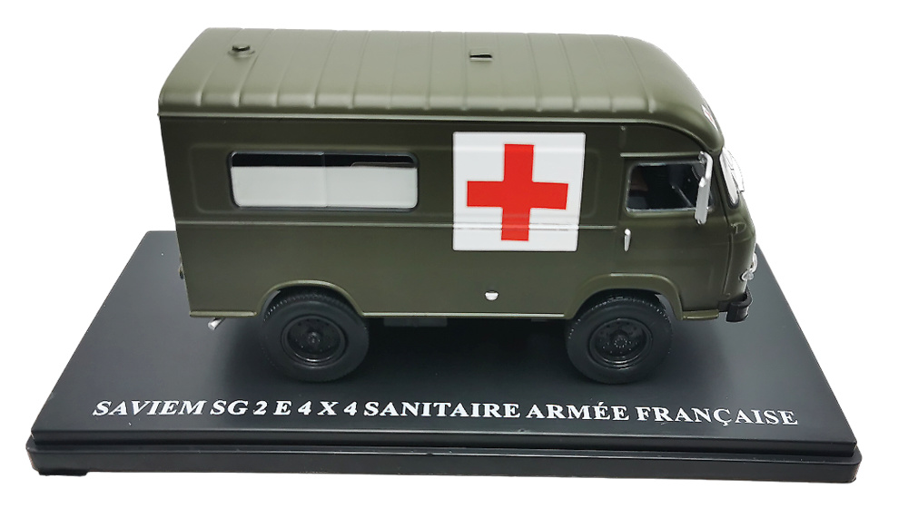 Renault Saviem SG 2 E 4x4, Ambulancia del Ejército Francés, 1:43, Hachette 