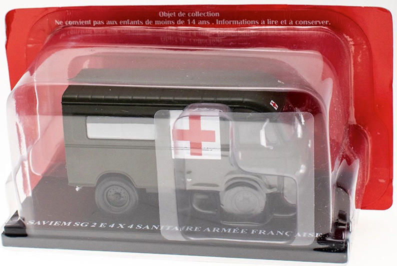 Renault Saviem SG 2 E 4x4, Ambulancia del Ejército Francés, 1:43, Hachette 