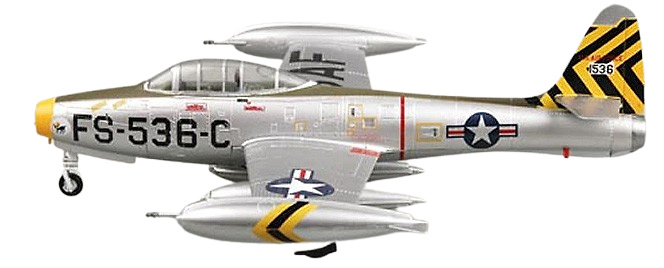 Republic F-84E-25, 8th Fighter Bomber Squadron, Lt. Donald James, 1:72, Easy Model 