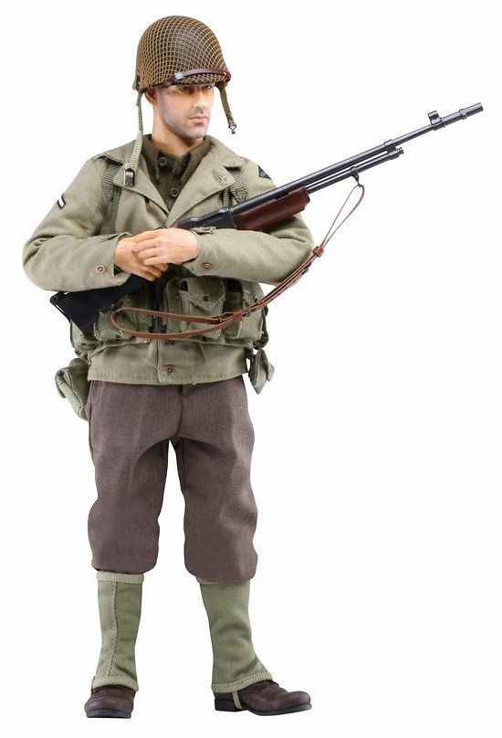 Richie (Private 1st Class) U.S. Ranger BAR Gunner, 2nd Ranger Battalion, France 1944, 1:6, Dragon Figures 