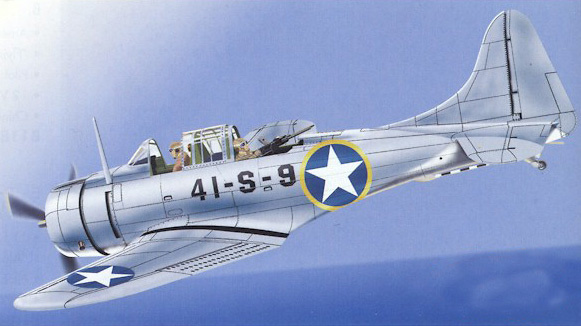 SBD 3 Dauntless U.S.Navy, VS - 41 Operation 