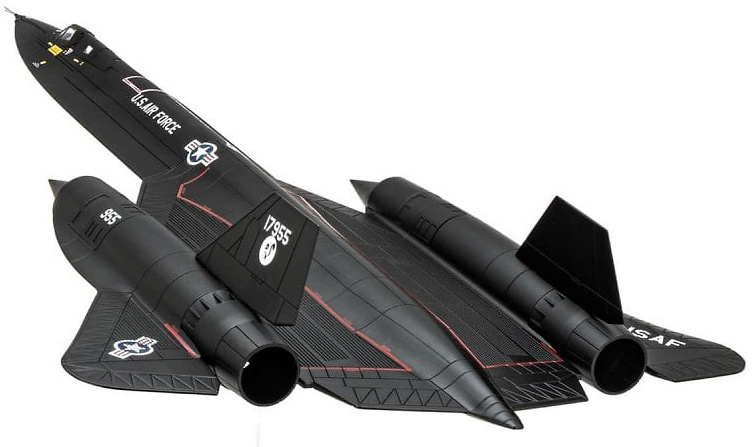 SR-71 Blackbird U.S.A.F 61-7955, Skunk Works, Base Aérea Edwards, 1985, 1:72, Century Wings 