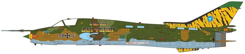 SU-22 M4 Fitter K Luftwaffen, Wehrtechnische Dienststelle 61,1998, 1:72, JC Wings 