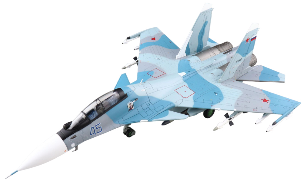 SU30SM Flanker H Blue 45, 22 GvIAP, 11º Escuadrón de Fuerza Aérea de Defensa, Rusia, 2020, 1:72, Hobby Master 