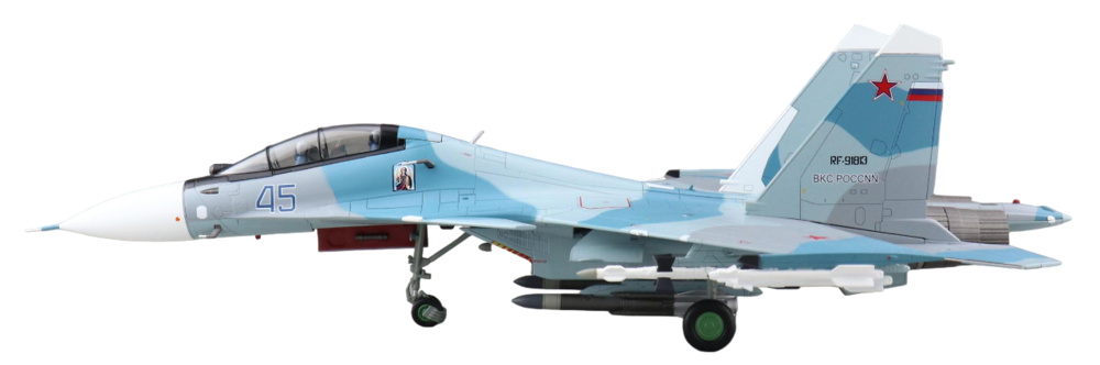 SU30SM Flanker H Blue 45, 22 GvIAP, 11º Escuadrón de Fuerza Aérea de Defensa, Rusia, 2020, 1:72, Hobby Master 