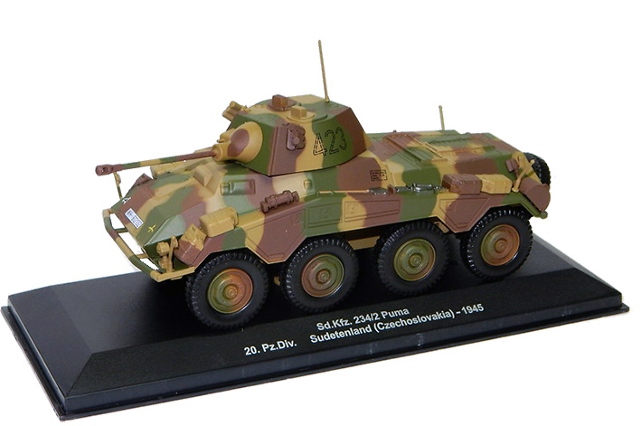 Sd.Kfz.234/2 Puma, 20 Pz Div, Sudetenland, 1945, 1:43, Atlas 