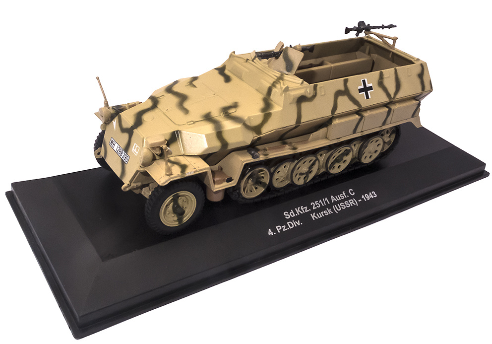 Sd.Kfz.251/1 Ausf.C, 4ª División Panzer, Kursk, URSS, 1943, 1:43, Atlas 