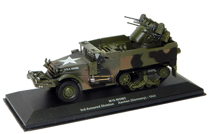 M16 MGMC Halftrack, 3rd Arm Div, Aachen, 1944, 1:43, Altaya 