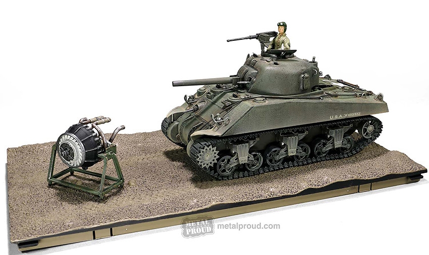 Sherman M4 (75) 753 ° Batallón de Tanques, Gustav Line, Italia 1944, 1:32, Forces of Valor 