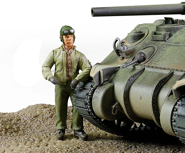 Sherman M4 (75) 753 ° Batallón de Tanques, Gustav Line, Italia 1944, 1:32, Forces of Valor 