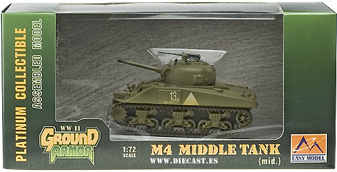 Sherman M4A1(76)W, 6th Armoured Division, 1:72, Easy Model 