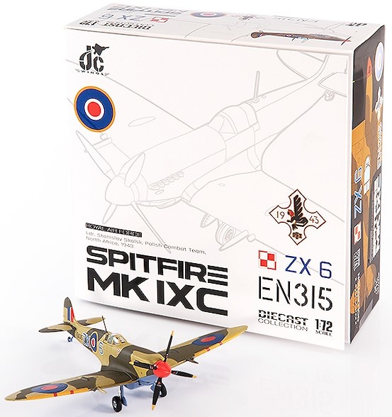 Spitfire MK IXc, Stanislav Skalsk, RAF, Norte de África, 1943, 1:72, JC Wings 