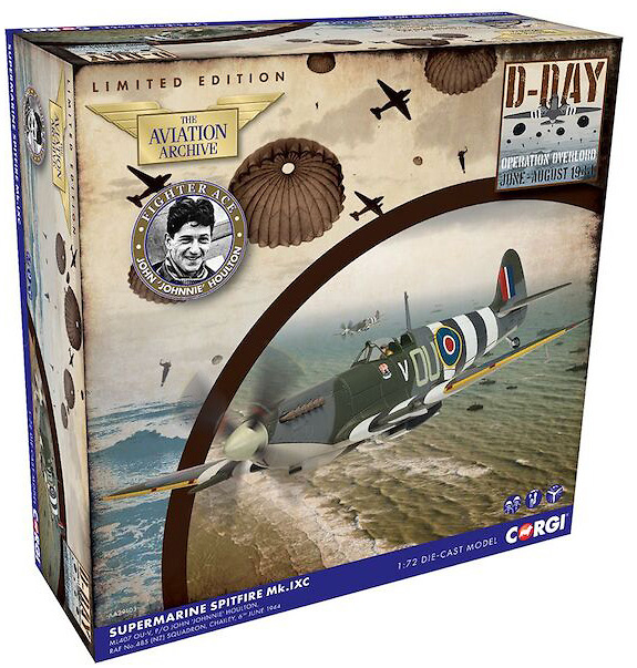 Spitfire Mk IX, Johnnie Houlton, Normandía, Día D,1944, 1:72, Corgi 