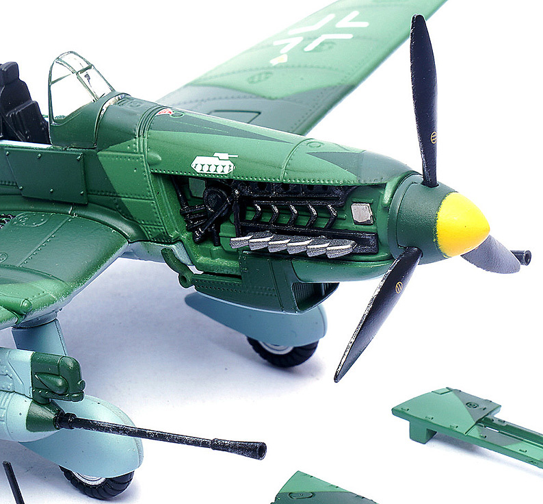 Stuka Ju-87G1 10.(PZ)/SG 1 GS+MH, JunIo, 1944, Dubno, Ucrania, 1:72, Panzerkampf 