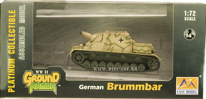 Sturmpanzer IV Brummbar, Frente del Este, 1944, 1:72, Easy Model 