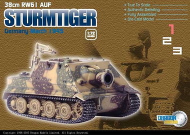 Dragon Armor, 38 cm. R61 S/STURMTIGER ZIM., 1:72 