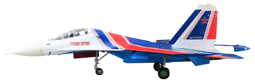 Su-30SM, Russian Knights Blue, RF-81705, Rusia, 2019 (con calcas), 1:72, Hobby Master 