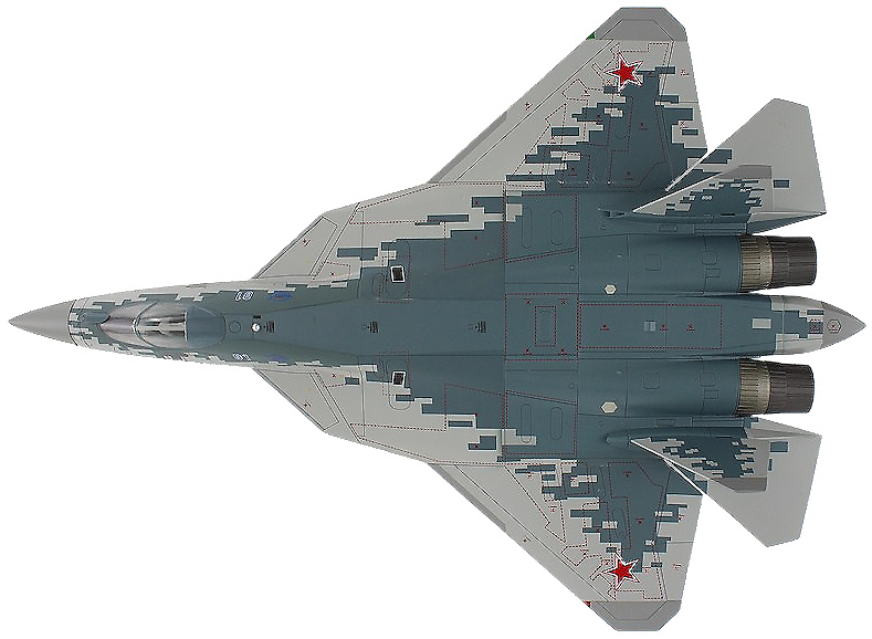 Su-57 Felon, Fuerza Aérea Rusa, Azul 01, Rusia, 2019, 1:72, Hobby Master 