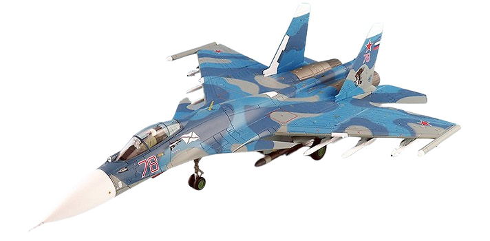 Su33 Flanker D Bort 78, 1.er escuadrón de aviación, Armada rusa, Siria, 2016, 1:72, Hobby Master 