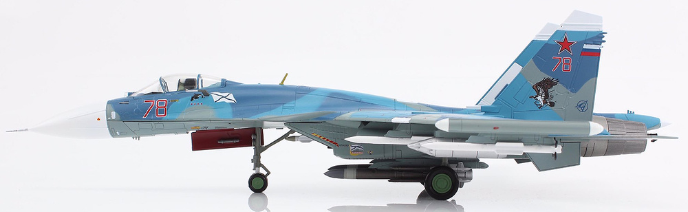 Su33 Flanker D Bort 78, 1.er escuadrón de aviación, Armada rusa, Siria, 2016, 1:72, Hobby Master 