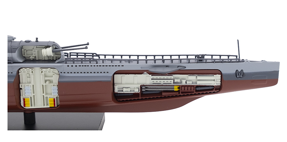 Submarino Surcouf, Francia, Segunda Guerra Mundial, 1942, 1:350, Editions Atlas 