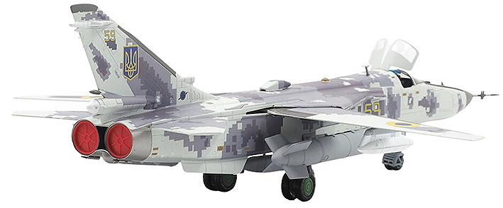 Sukhoi Su-24MR Fencer-E, Fuerzas Aéreas Ucranianas, Yellow 59, 1:72, Calibre Wings 