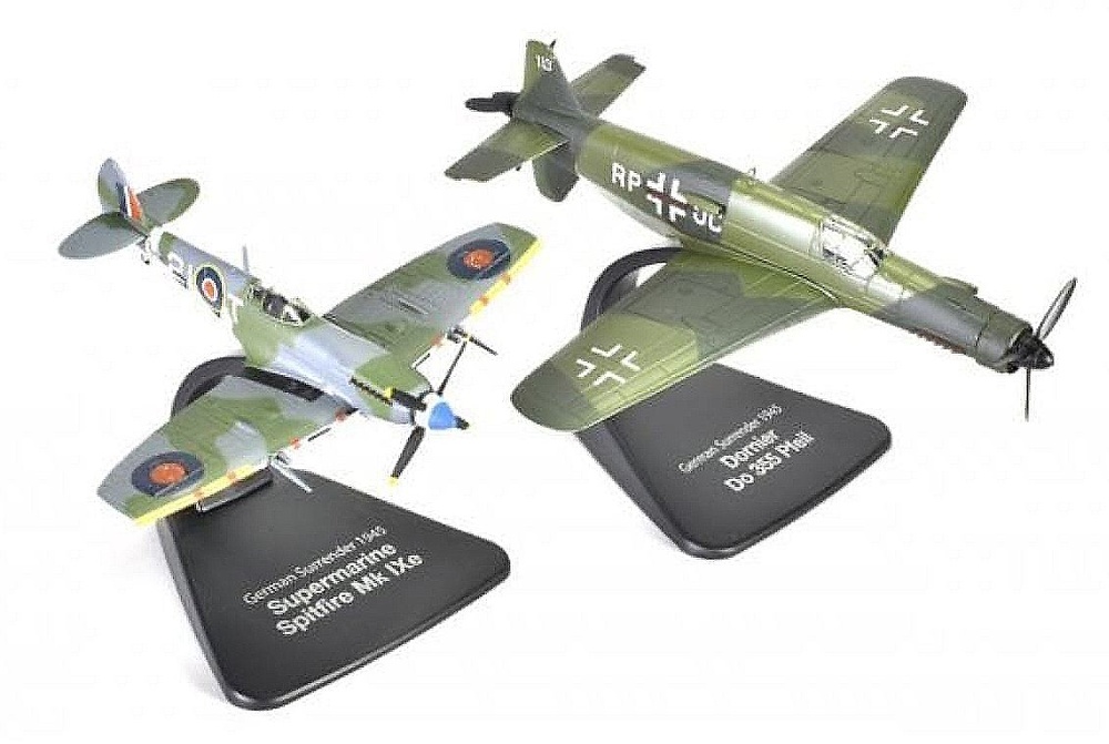 Supermarine Seafire MK.IXe + Dornier Do 335 Pfeil, German Surrender 1945, 1:72, Atlas 