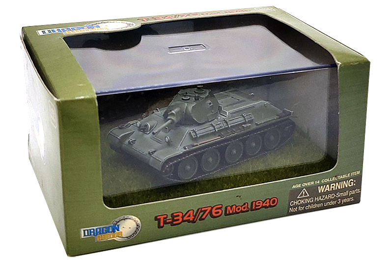 1/72 T-34/76 Mod. 1940, Frente Oriental, 1941, con diorama de césped, 1/72, Dragon Armor 