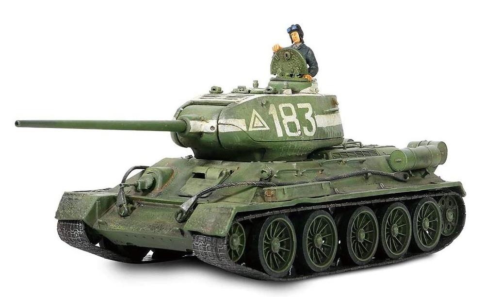 T-34/85, Tanque Medido Soviético, 1944, con 1 figura, 1:32, Forces of Valor 