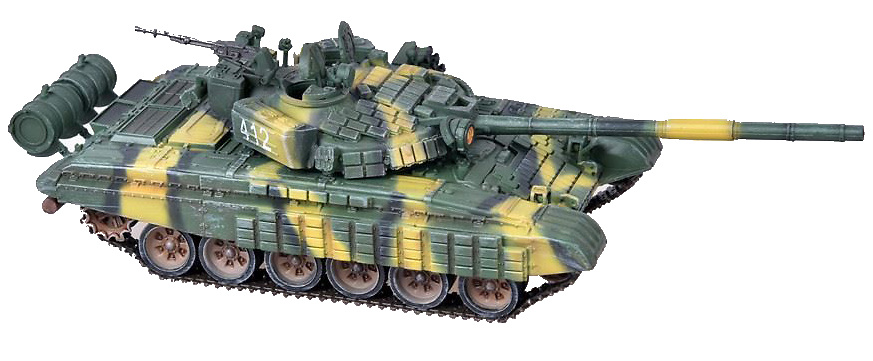 T-72B con Blindaje Reactivo Activo (ERA), Ejército Soviético, 1980, 1:72, Modelcollect 