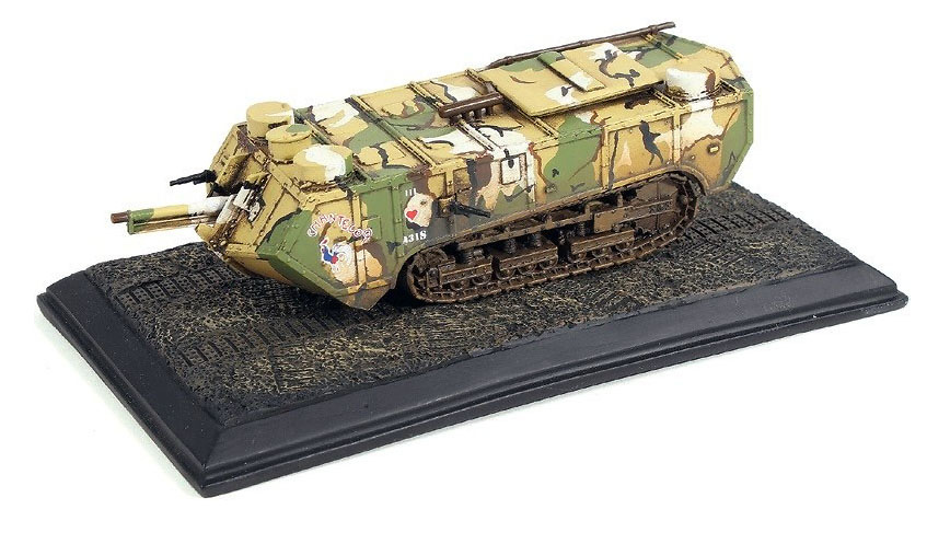 Tanque Saint-Chamond, Ejército Francés, #AS31 Chantecoq, Francia, 1917, 1/72, Wings of the Great War 