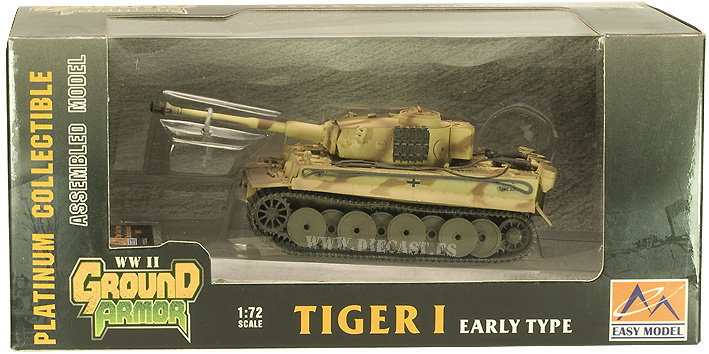Tiger I, early type, Das Reich, Rusia, 1943, 1:72, Easy Model 