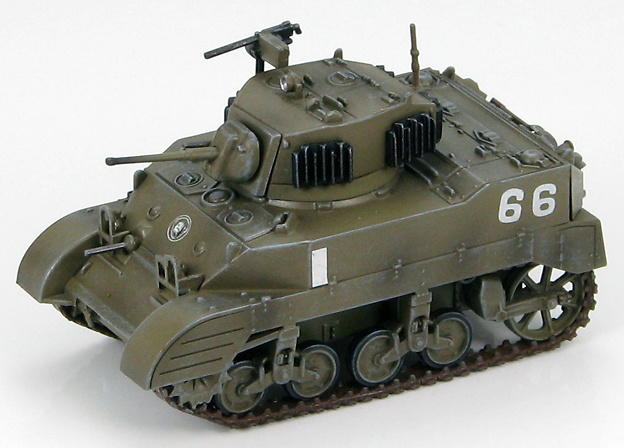 U.S. M5A1 Stuart Light Tank ROC Army, 3rd Company, 1st Bttn., 3rd Armored Regiment, Oct 1949 , 1:72, Hobby Master 