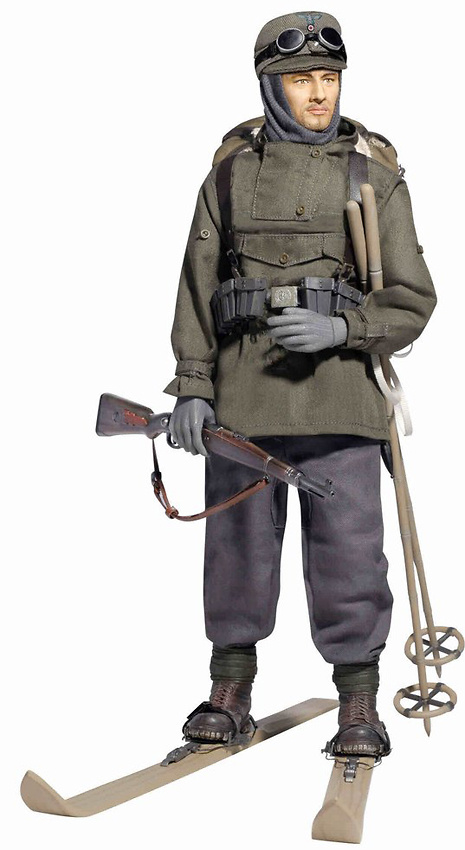 Wilhelm Engels, Gebirgsjäger, German Mountain Infantry Ski Troop, 1.Gebirgs-Division, Caucasus 1942, 1:6, Dragon Figures 