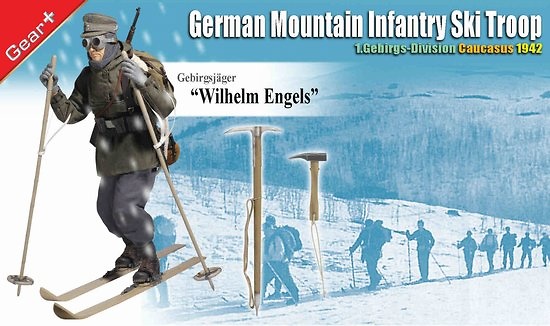 Wilhelm Engels, Gebirgsjäger, German Mountain Infantry Ski Troop, 1.Gebirgs-Division, Caucasus 1942, 1:6, Dragon Figures 