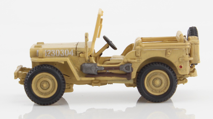 Willys Jeep, 8º Ejército Británico, General Bernard Montgomery, Sicilia, 1943, 1:72, Hobby Master 